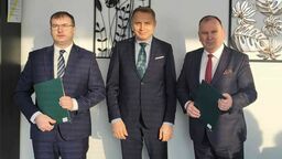 Od lewej: Daniel Słowik, Henryk Smolarz i Stanisław Żmijan