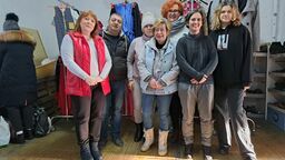 Silna choć niezbyt liczna ekipa Centrum Inicjatyw Błonie na ul. Sienkiewicza 3 w Zamościu. To poza polskimi wolontariuszkami również stale współpracująca z nimi trójka Ukraińców