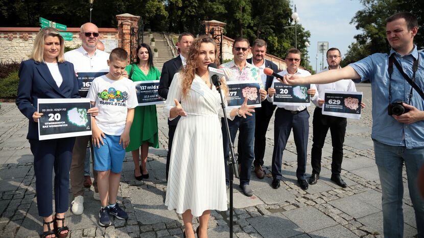 Monika Pawłowska w trakcie ubiegłorocznej kampanii wyborczej