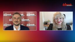 Od lewej red. Krzysztof Kot i dr Marlena Stradomska