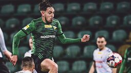 Kacper Łukasiak w meczu z GKS Tychy otworzył wynik