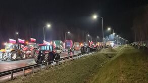 Rolnicy na S-19 protestowali całą noc
