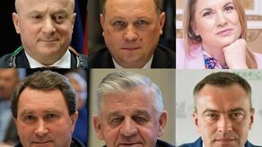 Na zdjęciu górny rząd kandydaci PiS (od lewej):  marszałek Jarosław Stawiarski, przewodniczący Sejmiku Jerzy Szwaj i Kamila Grzywaczewska; dół "1" PSL: wiceminister zdrowia Marek Kos, były marszałek Sławomir Sosnowski i Andrzej Romańczuk, były starosta włodawski, obecnie dyrektor lubelskiego oddziału ARiMR. 