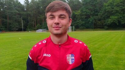 Jedną z bramek w sparingu ze Spółdzielcą Siedliszcze zdobył Kacper Naumiuk