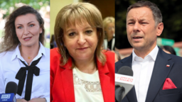 Od lewej: Monika Pawłowska, Beata Strzałka i Ryszard Madziar