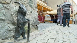 Koziołek koło Bramy Krakowskiej