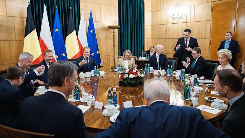 Piątkowe spotkanie premiera Donalda Tuska z przewodniczącą Komisji Europejskiej Ursulą von der Leyen i premierem Belgii Alexandrem De Croo