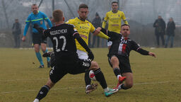 Fragment pierwszego z sobotnich sparingów pomiędzy Motorem, a Polonią