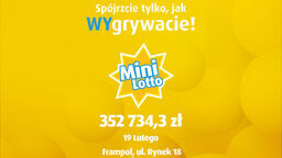 Szczęście uśmiechnęło się do grającego we Frampolu. W Mini Lotto wygrał ponad 350 tysięcy złotych!