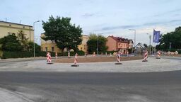 Rondo u zbiegu Łomaskiej i Sportowej