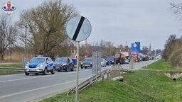 Trwają protesty rolników na lubelskich drogach