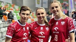 W ekipie Biało-Czerwonych wystąpiły trzy zawodniczki MKS-u Funfloor Lublin, a Magda Balsam (pierwsza z lewej) rzuciła 9 bramek