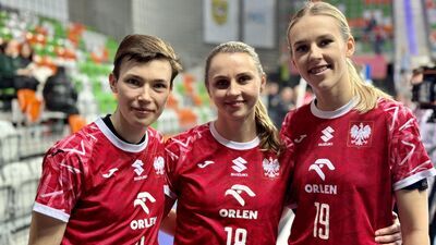 W ekipie Biało-Czerwonych wystąpiły trzy zawodniczki MKS-u Funfloor Lublin, a Magda Balsam (pierwsza z lewej) rzuciła 9 bramek