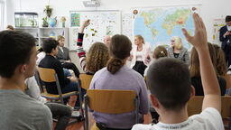 W styczniu minister Barbara Nowacka spotkała się z uczniami w Białej Podlaskiej