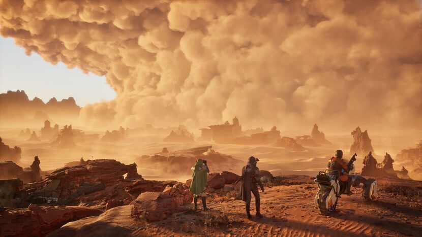Takie pustynne krajobrazy w grze Dune: Awakening będą należały do najczęściej spotykanych 
