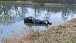 Auto w stawie, we krwi promile