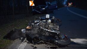 Młody motocyklista ucierpiał w wypadku