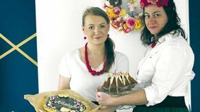 Paulina Golianek i Monika Niedźwiadek z Koła Gospodyń Wiejskich w Konopnicy