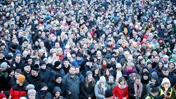 Nieśli krzyż na Majdanku. "Mój dziadek został tu zamordowany"