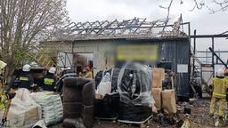 Magazyn warsztatu ogrodniczego spłonął doszczętnie. Ogień zniszczył też wszystko, co było w środku