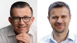 Andrzej Wnuk i Rafał Zwolak. Obaj chcą rządzić w Zamościu przez najbliższe pięć lat