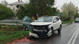 Nie zauważyła znaku STOP i doprowadziła do wypadku