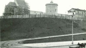 Widok na Zamek w Lublinie od strony al. Tysiąclecia