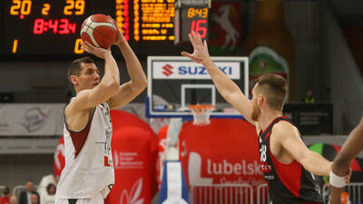 Filip Put (z piłką) ma szanse na udział w igrzyskach olimpijskich w Paryżu