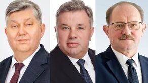 Oni w powiecie ryckim mogą już spać spokojnie, będą rządzić "małymi Ojczyznami" przez kolejne pięć lat. Od lewej: Jarosław Żaczek (burmistrz Ryk), Zenon Stefanowski (wójt gm. Kłoczew) i Ryszard Piotrowski (wójt gm. Nowodwór). 