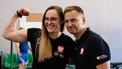 Minister sportu Sławomir Nitras odwiedził sztangistkę z Białej Podlaskiej, Weronikę Zielińską-Stubińską 