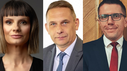 Na zdjęciu od lewej: Anna Maria Antos, Marek Kudela, Piotr Orzechowski