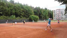 Korty ziemne MOSiR, gdzie już niedługo rozpocznie się budowa całorocznej hali tenisowej.