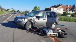 Nie żyje motocyklista z wypadku w Bogucinie