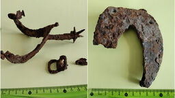 Średniowieczna ostroga i podkowa oraz starożytne ciosło na hrubieszowskiej ziemi