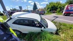 Zderzenie karetki i osobówki. Jest 4 rannych