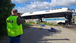 Wypadek ukraińskiego autokaru pod Krasnymstawem. Wśród poszkodowanych są dzieci