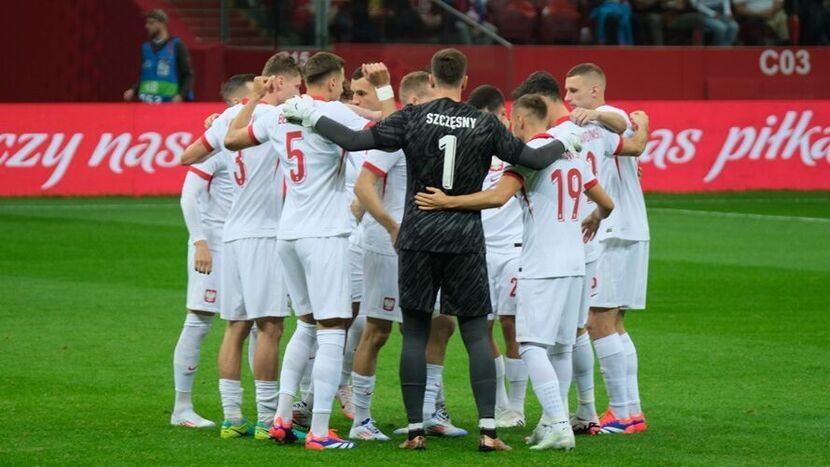 Reprezentacja Polski przed rozpoczęciem ostatniego sparingu przed Euro, w którym pokonała Turcję 2:1