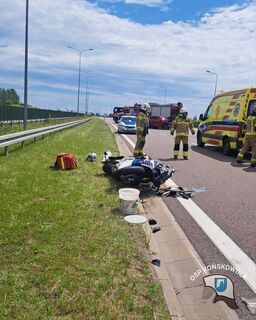 Wypadek na trasie Końskowola - Kurów. Droga zablokowana