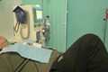 Pacjent dializowany w nowej Stacji Hemodializ w USK nr 4 w Lublinie