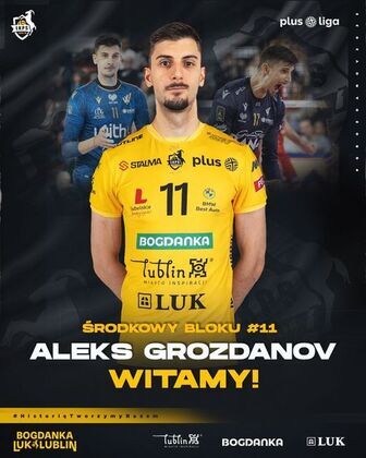 Aleks Grozdanov w nowym sezonie zagra w Bogdance LUK Lublin