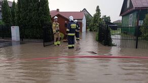 W wyniku ulewy Zamość znalazł się pod wodą. Podtopione były podwórka, piwnice domów, ulice