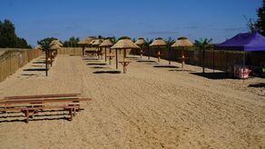 Plaża w Kulikowie (gm. Sułów) jest położona nad nieliskim zalewem