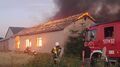 Pożar budynku gospodarczego. Straty oszacowano na 150 tys. zł