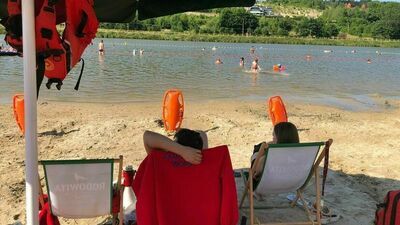 Nad zalewem w Krasnobrodzie ratownicy są obecni od soboty. Dzień wcześniej zaczęli pracę nad zalewem w Zamościu