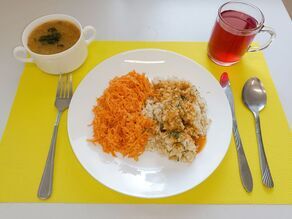 Obiad przy diecie lekkostrawnej w dniu 4 lipca w zamojskim szpitalu