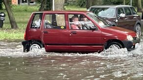 Lublin. Oberwanie chmury na Ponikwodzie