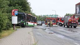 Lublin: Autobus uderzył w przystanek. Są poszkodowani 