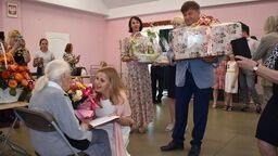 Pani porucznik ma już 100 lat. Odwiedziło ją wielu gości