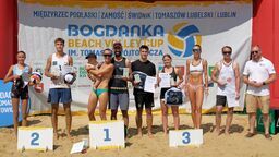 Triumfatorzy 3. rundy eliminacyjnej Bogdanka Beach Volley Cup im. Tomasza Wójtowicza, rozegranej w Świdniku