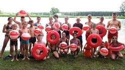 W sobotę nad zalewem w Janowie Lubelskim aktywnie wypoczywali z nami młodzi sportowcy z Orła Bełżyce.